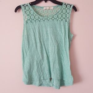 Pink Rose crochet tank